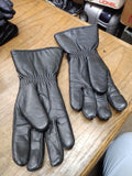 Harley Davidson Motorcycle Riding Gloves Size Large Black Leather Insulated