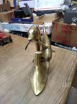 Vtg Large Brass 2 Dolphins Swimming Figurine Statue Decoration Sculpture Nice!