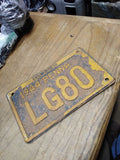 Vtg 1944 Pennsylvania Pa Penna Automobile License Plate LG80