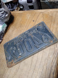 Vtg 1944 Pennsylvania Pa Penna Automobile License Plate 64009 Good Condition