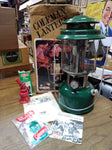 Vtg Coleman Gas Lantern 220K Dated 5/82 Paper Work Fuel Filler Original Box Nice