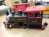Bachmann G Scale Paul Bunyan Babe Steam Locomotive 177 Tender #10 Caboose Nice!