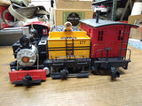 Bachmann G Scale Paul Bunyan Babe Steam Locomotive 177 Tender #10 Caboose Nice!