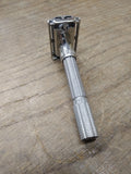 Vtg Gillette Slim TTO Adjustable Safety Razor Date Code N2 1968 Works Great