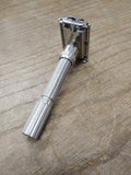 Vtg Gillette Slim TTO Adjustable Safety Razor Date Code N2 1968 Works Great