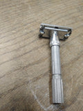 Vtg Gillette Slim TTO Adjustable Safety Razor Date Code N2 1968 Works Great