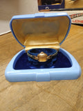Vtg Women's Gruin Precision 17 Jewel 10KGP Watch Orig Clam Shell Box Works Great