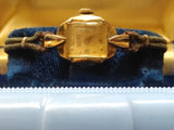 Vtg Women's Gruin Precision 17 Jewel 10KGP Watch Orig Clam Shell Box Works Great