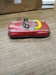 Vtg Japan Tin Lithograph Friction Toy Car Automobile Convertible 4" Works Great!