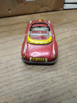 Vtg Japan Tin Lithograph Friction Toy Car Automobile Convertible 4" Works Great!