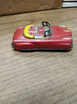Vtg Japan Tin Lithograph Friction Toy Car Automobile Convertible 4" Works Great!