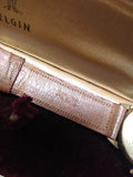 Vtg 1938 Elgin 10K RGP Men's Watch Pig Skin Strap Original Box Very Nice Works!