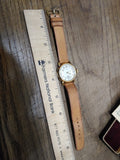 Vtg 1938 Elgin 10K RGP Men's Watch Pig Skin Strap Original Box Very Nice Works!