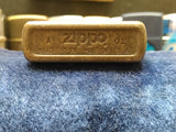 Vtg 2001 Zippo Antique Brass Cigarette Lighter Nice Snap!