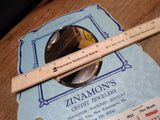 Vtg 1953 Zinamon's Jewelry Beveled Mirror Thermometer Calendar New Kensington Pa