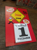 Vtg Unused 1999 Stoney's Premium Beer Zone Wall Calendar Man Cave Bar Advertiser