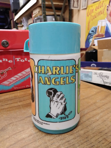 Vtg 1977 Charlies Angels Aladdin Thermo Bottle Thermos Spelling Goldberg Nice!