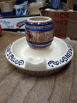 Vtg Neuweiler's Beer Porcelain Ashtray Match Holder Brewery Advertising Germany