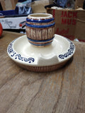 Vtg Neuweiler's Beer Porcelain Ashtray Match Holder Brewery Advertising Germany