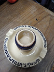 Vtg Neuweiler's Beer Porcelain Ashtray Match Holder Brewery Advertising Germany