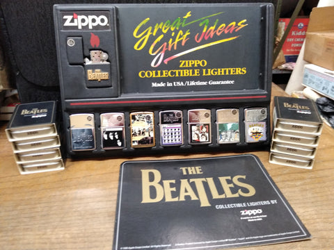 Vtg NOS 1996 8 Pc Lot Zippo Beatles Cigarette Lighter Collection w