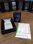NOS Sealed 2017 Zippo SOA Sons Of Anarchy Black Matt Cigarette Lighter w/Box
