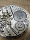 Vtg 1910 Ingersoll Trenton Pocket Watch Movt. Grade 130 Model 3 16s 7j 3Finger