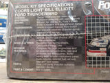 Vtg NOS AMT Ertl Coors Light 9 Bill Elliot Ford Thunderbird Model Kit 1:25 Scale