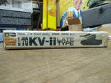 Vtg NOS Open Box Fujimi KV-II Late Type Russian Heavy Tank 1:76 Scale Model Kit