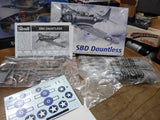 Vtg NOS Open Box Revell SBD Dauntless Navy Dive Bomber Plane Model Kit 1:48 Scal