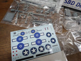 Vtg NOS Open Box Revell SBD Dauntless Navy Dive Bomber Plane Model Kit 1:48 Scal