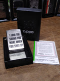 NOS Sealed 2017 Zippo I Love The Sound You Make Cigarette Lighter w/Box