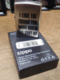 NOS Sealed 2017 Zippo I Love The Sound You Make Cigarette Lighter w/Box