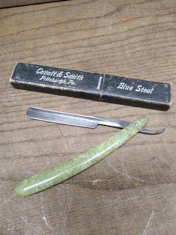 Vtg Geo. Worthington Co. Straight Razor Nice 5.5" Blade & Scales Cleveland Ohio