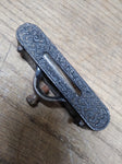 1898 Vtg Antique Stanley Cast Iron Clamp On Bubble Level Tools Woodworking Carpe