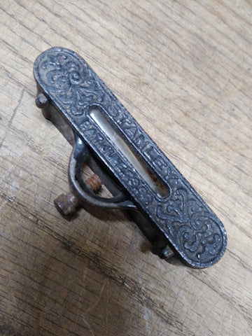 1898 Vtg Antique Stanley Cast Iron Clamp On Bubble Level Tools Woodworking Carpe