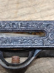 1898 Vtg Antique Stanley Cast Iron Clamp On Bubble Level Tools Woodworking Carpe