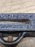 1898 Vtg Antique Stanley Cast Iron Clamp On Bubble Level Tools Woodworking Carpe
