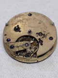 Vtg Antique Parkinson Frodshame Key Wind Pocket Watch Movement w/Dial Repair Lot