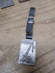 Vtg Watch Fob w/Leather Strap Hy-Dynamic Boom Crane Heavy Equipment