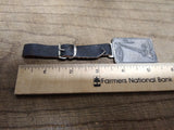 Vtg Watch Fob w/Leather Strap Hy-Dynamic Boom Crane Heavy Equipment