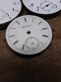 Vtg Pocket Watch Parts Repair Movements & Dial Lot New England Mercer Hampden