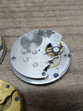 Vtg Pocket Watch Parts Repair Movements & Dial Lot New England Mercer Hampden