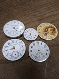 Vtg 5 Pc Mechanical Watch Parts and Dial Lot 3 x Elgin New England Hampden