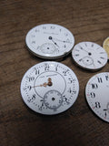 Vtg 5 Pc Mechanical Watch Parts and Dial Lot 3 x Elgin New England Hampden