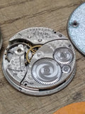 Vtg 5 Pc Mechanical Watch Parts and Dial Lot 3 x Elgin New England Hampden