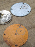 Vtg 5 Pc Mechanical Watch Parts and Dial Lot 3 x Elgin New England Hampden