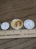 Vtg 5 Pc Mechanical Watch Parts and Dial Lot 3 x Elgin New England Hampden