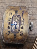 Vtg 5 Pc Mechanical Watch Parts Lot Waltham Aureoli Sussex Sirom Hampden 10K GF