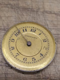 Vtg 5 Pc Mechanical Watch Parts Lot Waltham Aureoli Sussex Sirom Hampden 10K GF